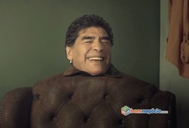 Maradona é poltrona irritante em novo comercial de site