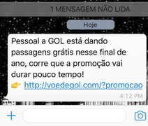 Novo golpe de WhatsApp oferece passagens aéreas gratuitas