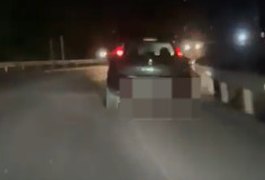 VÍDEO: Motorista faz zigue-zague na pista antes de se envolver em colisão em Satuba