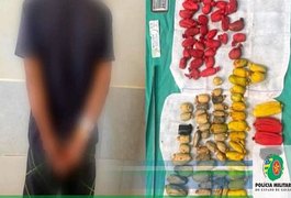 Homem engole cem balões com drogas e cabos de celulares com medo de ser preso