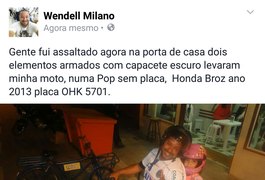 Bandidos abordam locutor arapiraquense e roubam motocicleta