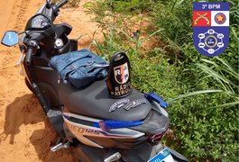 Polícia encontra moto com queixa de roubo abandonada no bairro Bom Sucesso