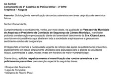 Vereador Vavazinho cobra reforço urgente da segurança pública após tragédia no Bosque das Arapiracas
