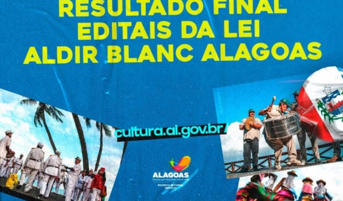 Cultura divulga resultado final de mais três editais da Lei Aldir Blanc