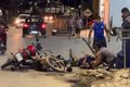 Colisão frontal entre motos deixa entregador de pizzas ferido, em Arapiraca