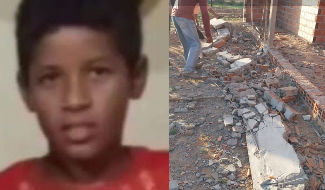Menino que brincava com irmãos morre após viga de concreto cair em cima dele em Girau do Ponciano