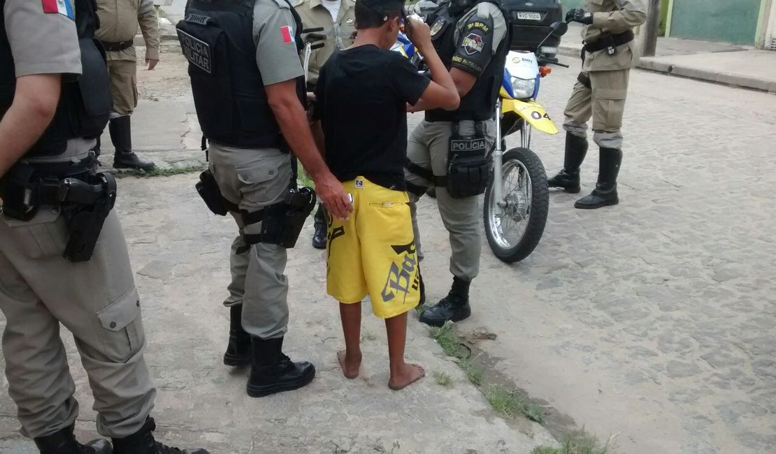 Menor é apreendido após tentar assaltar mulher em Arapiraca