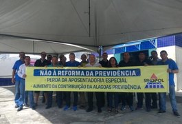 Sindpol realiza ato público contra a Reforma da Previdência