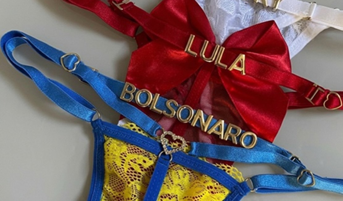 Você usaria? nomes de Flávio, Lula, Cury e outros candidatos vão parar em lingeries de sex shops