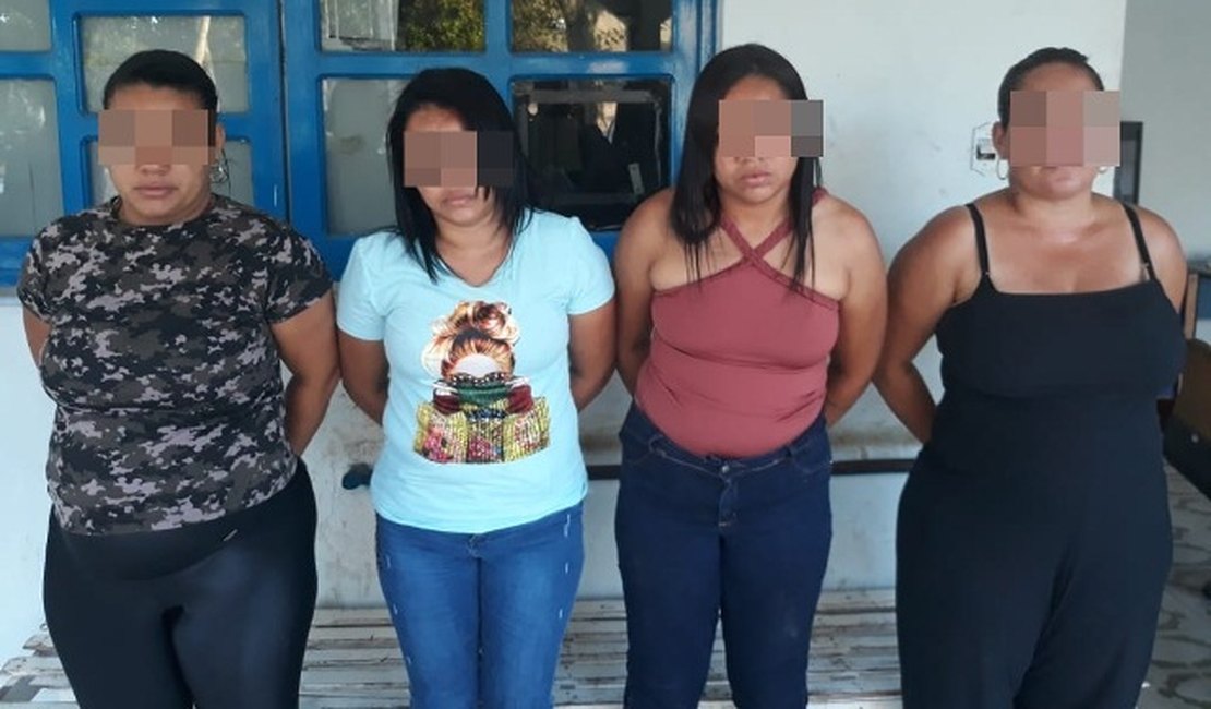 Quatro mulheres, uma delas grávida, são presas furtando lojas no Shopping de Arapiraca