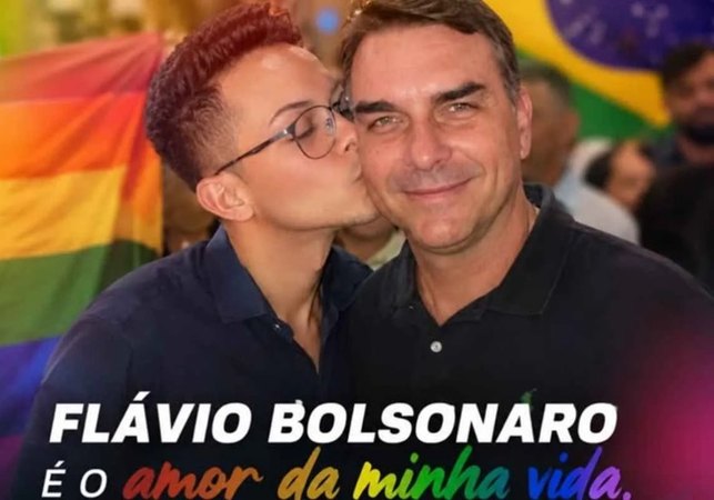 'Gay de Direita' diz que foi barrado em evento e Flávio Bolsonaro pede desculpas: 'Amor da minha vida'