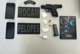 Homem de 28 anos é preso com arma de fogo e drogas no bairro Planalto, em Arapiraca