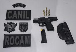Homem embriagado é preso com pistola na cintura no bairro Bom Sucesso, em Arapiraca