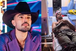 Luan Pereira sofre arritmia cardíaca e é socorrido às pressas em ambulância
