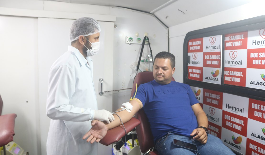 VÍDEO: Em parceria com o Hemoal, Centro Médico Santa Ana e União Proteção Veicular promovem campanha de doação de sangue