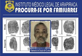 Instituto Médico Legal de Arapiraca procura familiares de vítima de morte clínica