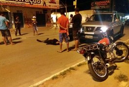 Colisão entre motos deixa homem ferido em São Miguel dos Campos