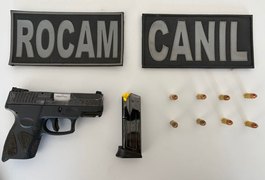Homem é preso com pistola 9 mm, no bairro Primavera, em Arapiraca