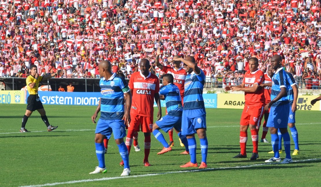 Jogo entre CSA e CRB no sábado (11) terá duas torcidas