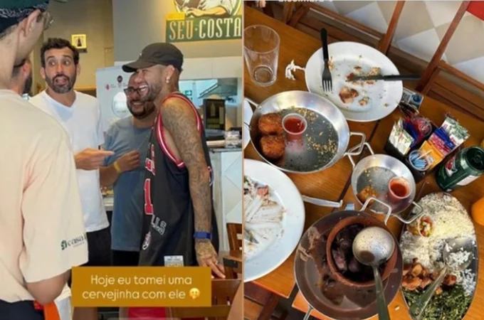 Em preparação para a Copa, Neymar falta a treino por virose após ser flagrado em bar em Santos