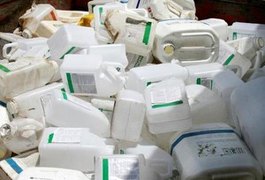 Inspeção em Arapiraca recolhe 500kg de embalagens de agrotóxicos