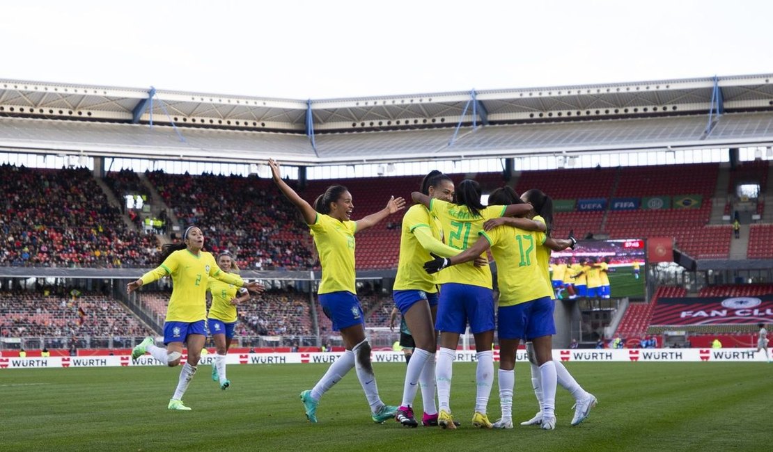 Brasil vence a Alemanha por 2 a 1 no último amistoso antes da Copa do Mundo feminina