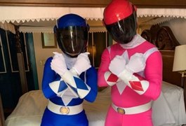 Fátima e namorado aproveitam prévias carnavalescas fantasiados