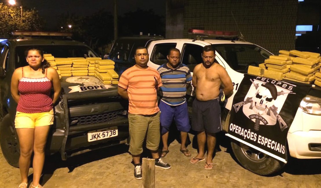 Operação conjunta apreende cerca de 130 kg de maconha em Arapiraca