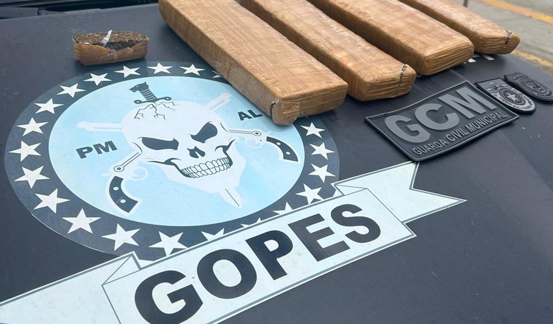 Homem é preso por tráfico de drogas com quase 4 kg de maconha no Agreste alagoano