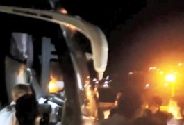 Ônibus interestadual é alvo de criminosos no município de Joaquim Gomes