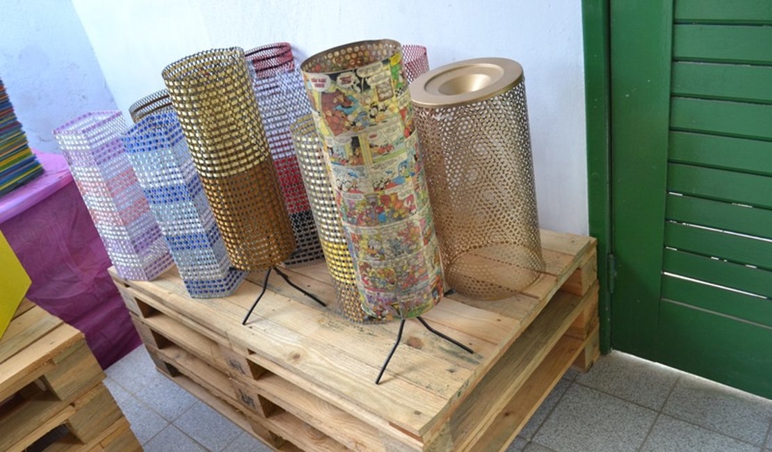 Arte de reciclar gera renda e ajuda na sustentabilidade ambiental de Arapiraca