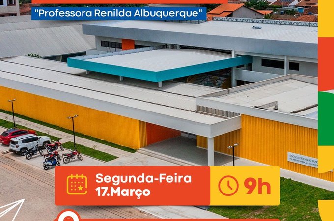 Escola em tempo integral será inaugurada em Arapiraca, com recursos viabilizados por Daniel Barbosa