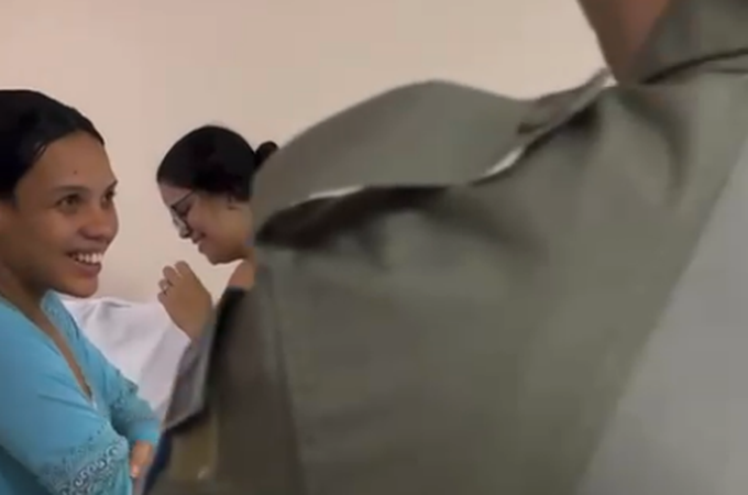 Guarnição responsável por parto de emergência às margens da AL-115 visita mãe e recém-nascido