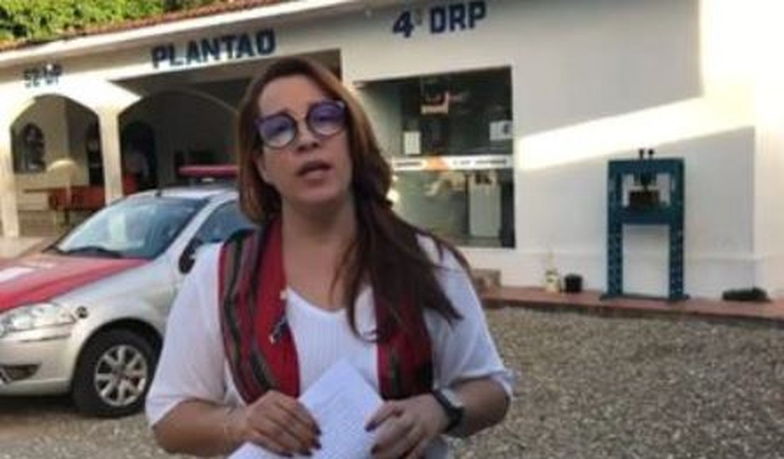 Vídeo: Prefeita de Lagoa da Canoa denuncia radialista por crime de calúnia
