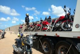 Operação da PRF recolhe 31 motocicletas em rodovias de Alagoas