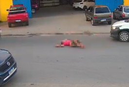 Câmera registra atropelamento na Rua Expedicionário Brasileiro, em Arapiraca