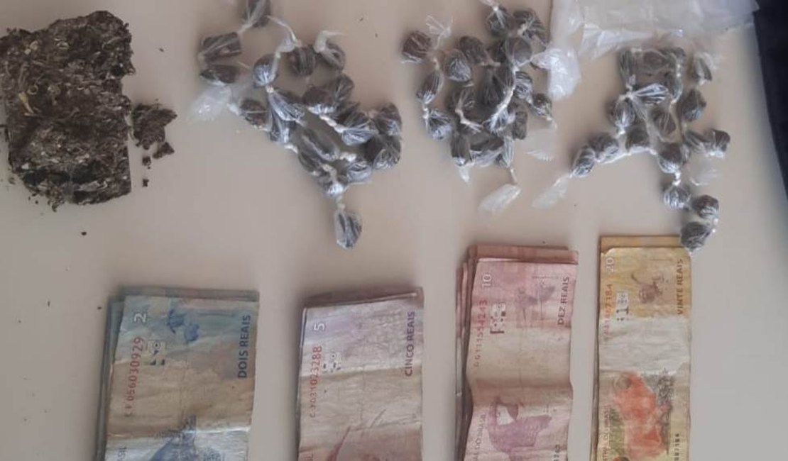 Foragido da justiça é preso com drogas no interior alagoano