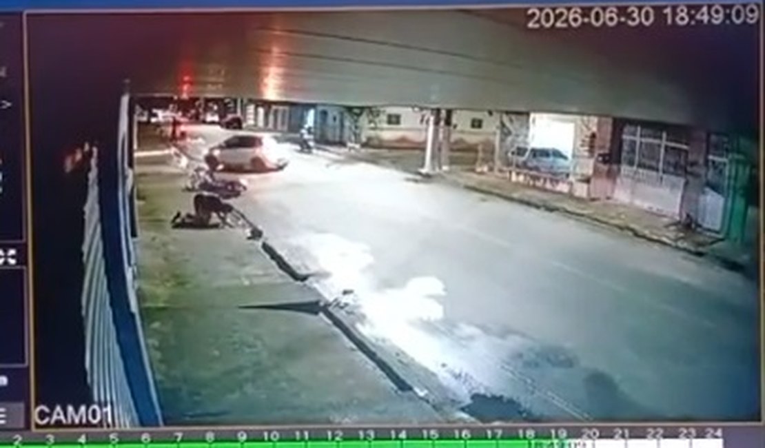 Motorista foge após provocar acidente com motociclista no bairro Brasília, em Arapiraca