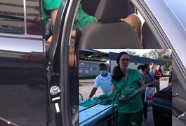 Bebê nasce em carro de aplicativo, no estacionamento do HU em Maceió