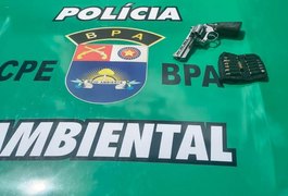 PM flagra abate ilegal e prende homem com arma irregular em Anadia