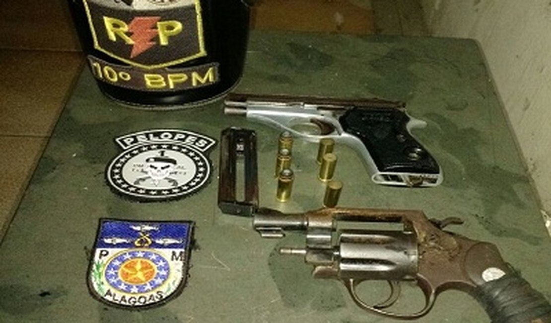 Armas e drogas são apreendidas em Palmeira dos Índios e Igaci