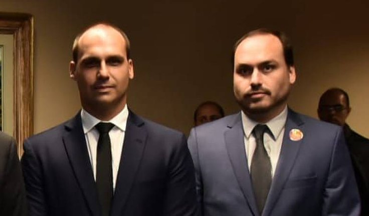 Carlos e Eduardo Bolsonaro não foram à convenção do presidente no Rio de Janeiro