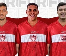 Dois atacantes e um volante são novos reforços do CRB para a Série B e Copa do Brasil