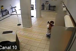 Policia Civil divulga vídeo de arrombamento a caixas do Banco do Brasil