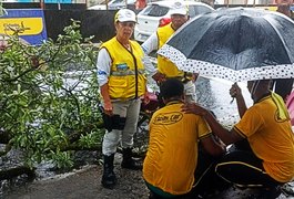 Agentes do Ronda no Bairro socorrem jovem atingida por queda de galho de árvore na Pajuçara