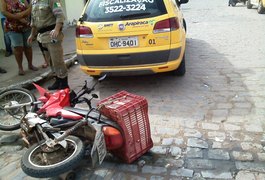 Após assalto, bandido provoca acidente e foge em Arapiraca