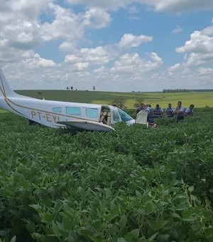 Avião que fez pouso forçado em área rural do interior de SP levava cocaína e era perseguido por caça da FAB
