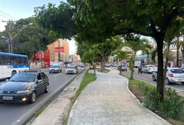 Obras para ciclovia da Av. Fernandes Lima, em Maceió, avançam e percurso já alcança 1,2 km