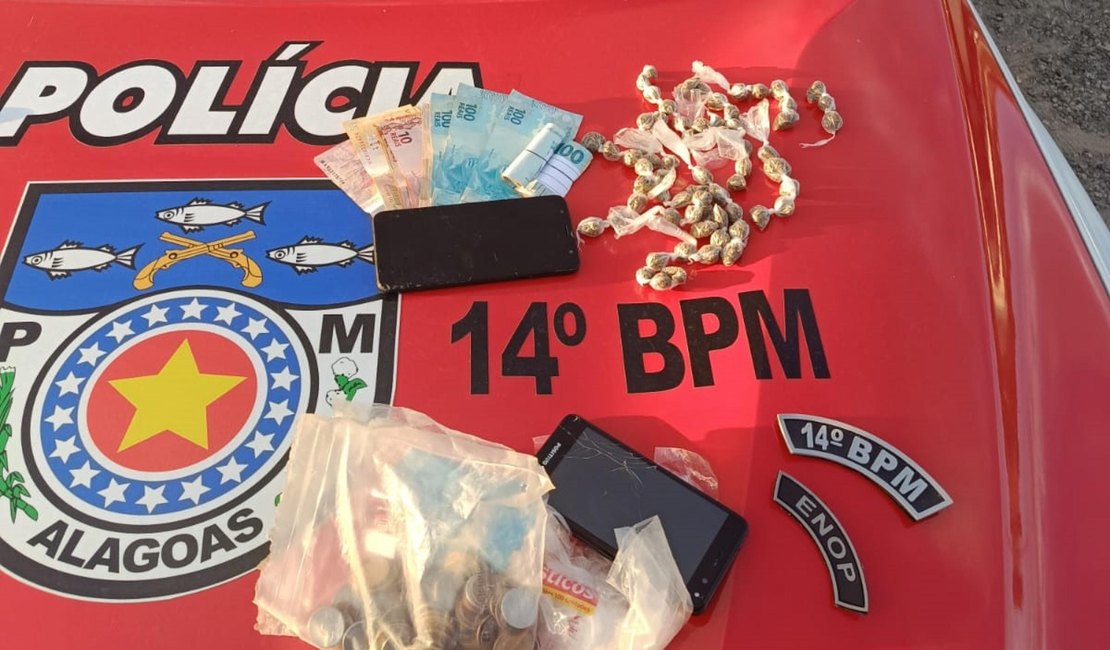 PM flagra tráfico de drogas e embriaguez ao volante no interior de Alagoas