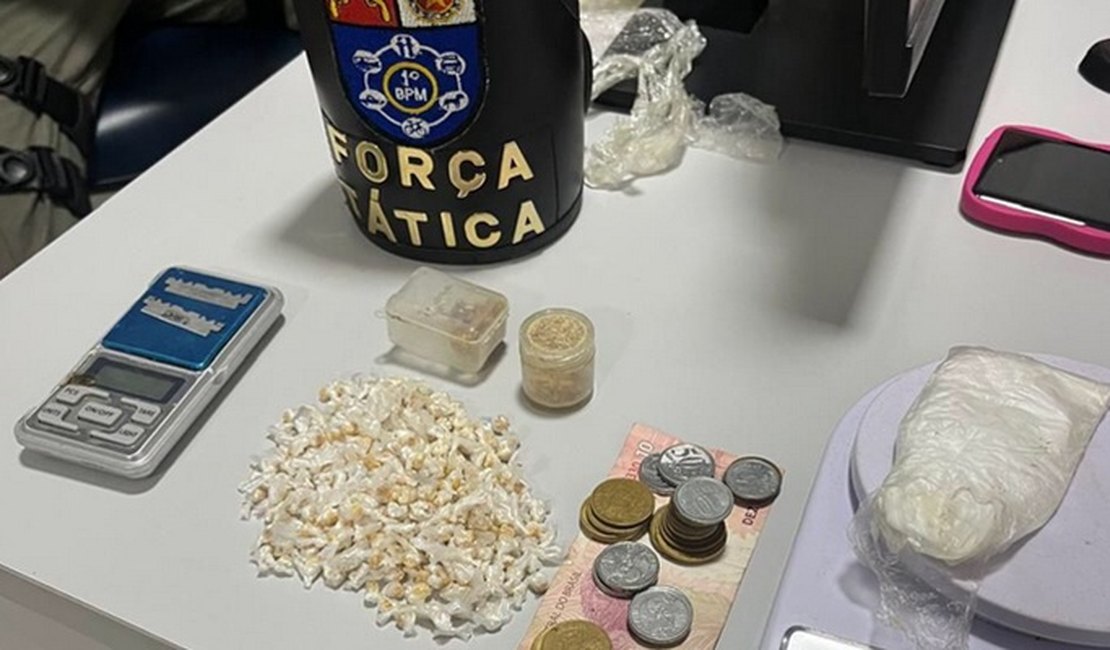 Força Tática Do 1° Bpm prende indivíduo por tráfico de drogas no bairro da Levada